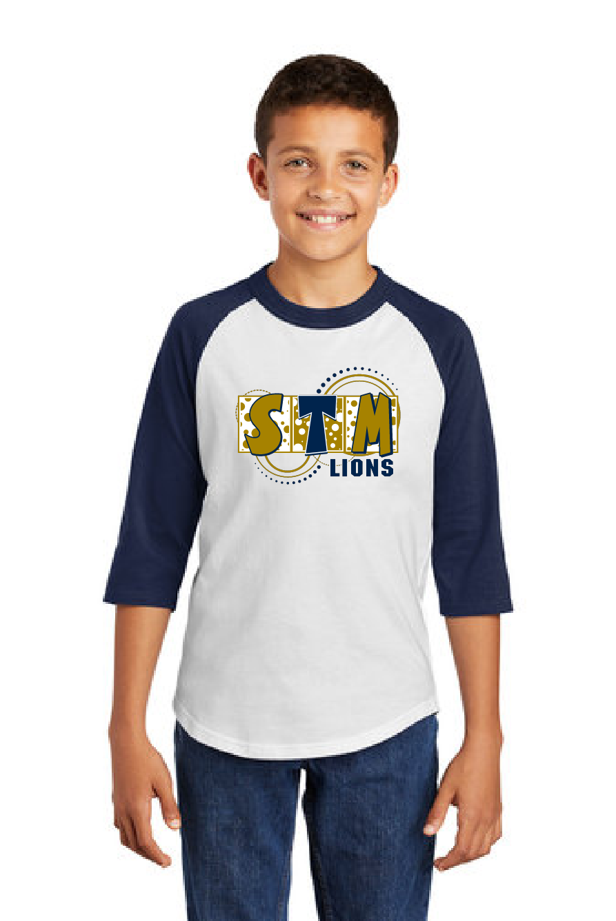 STM Lions Youth Baseball Tee
