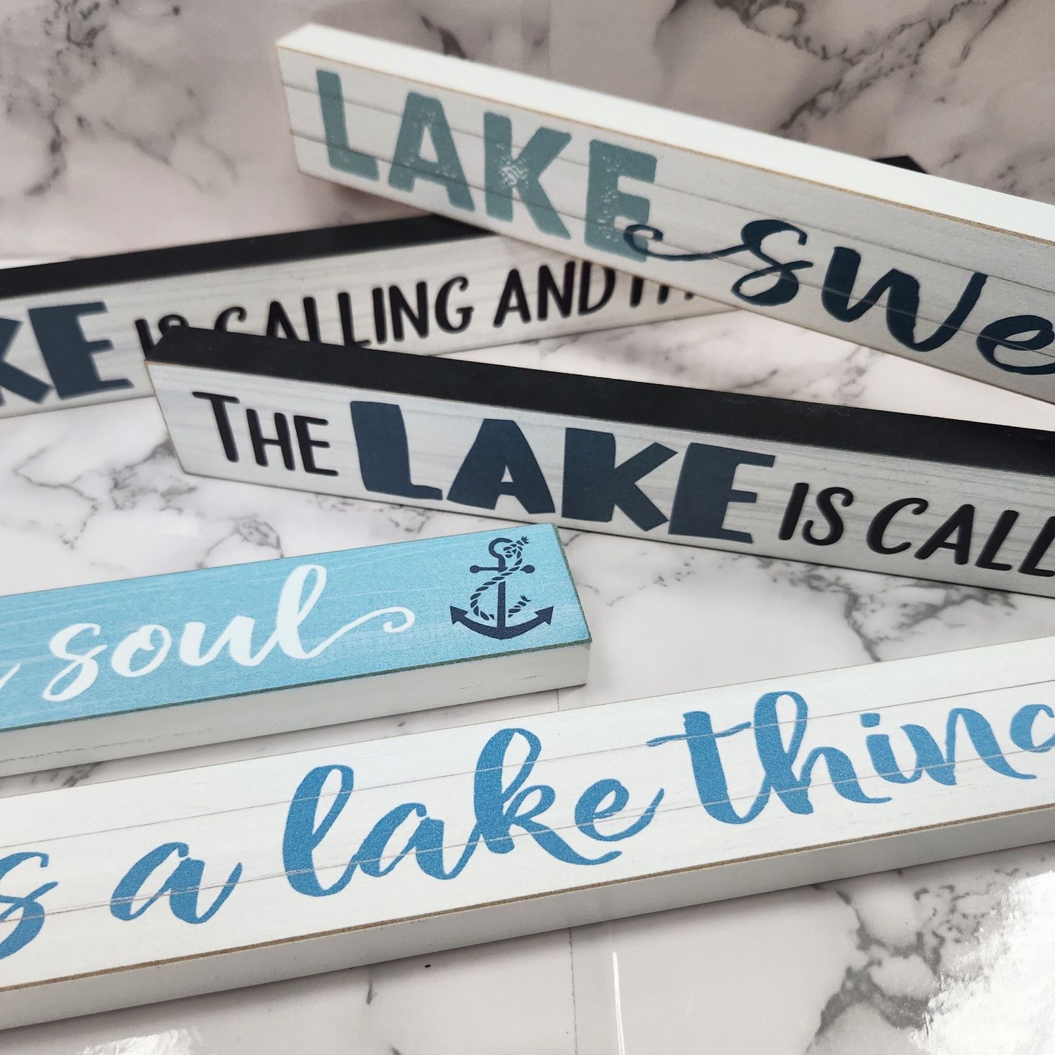 Assorted Lake Signs