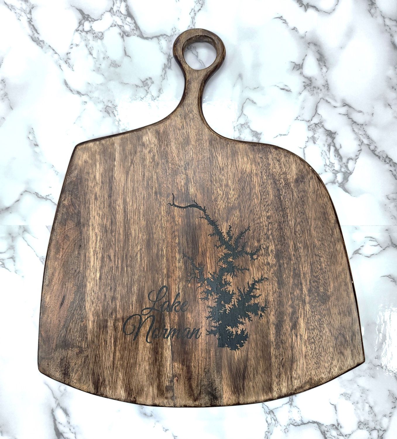 Dark Walnut Wood Board w/Small Loop