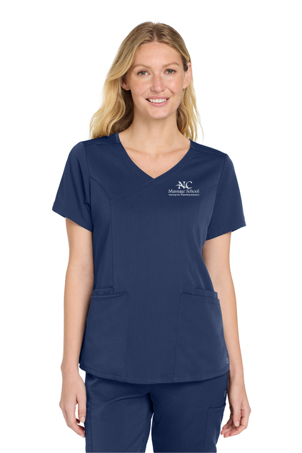 NC Massage Women’s Premiere Flex V-Neck Scrub Top - WW4268