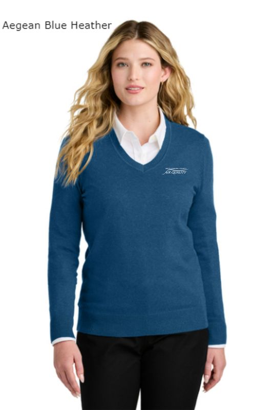 AQC LSW2850  Port Authority® Women’s Easy Care V-Neck Sweater