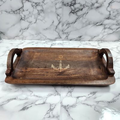 Wooden Tray w/Handles