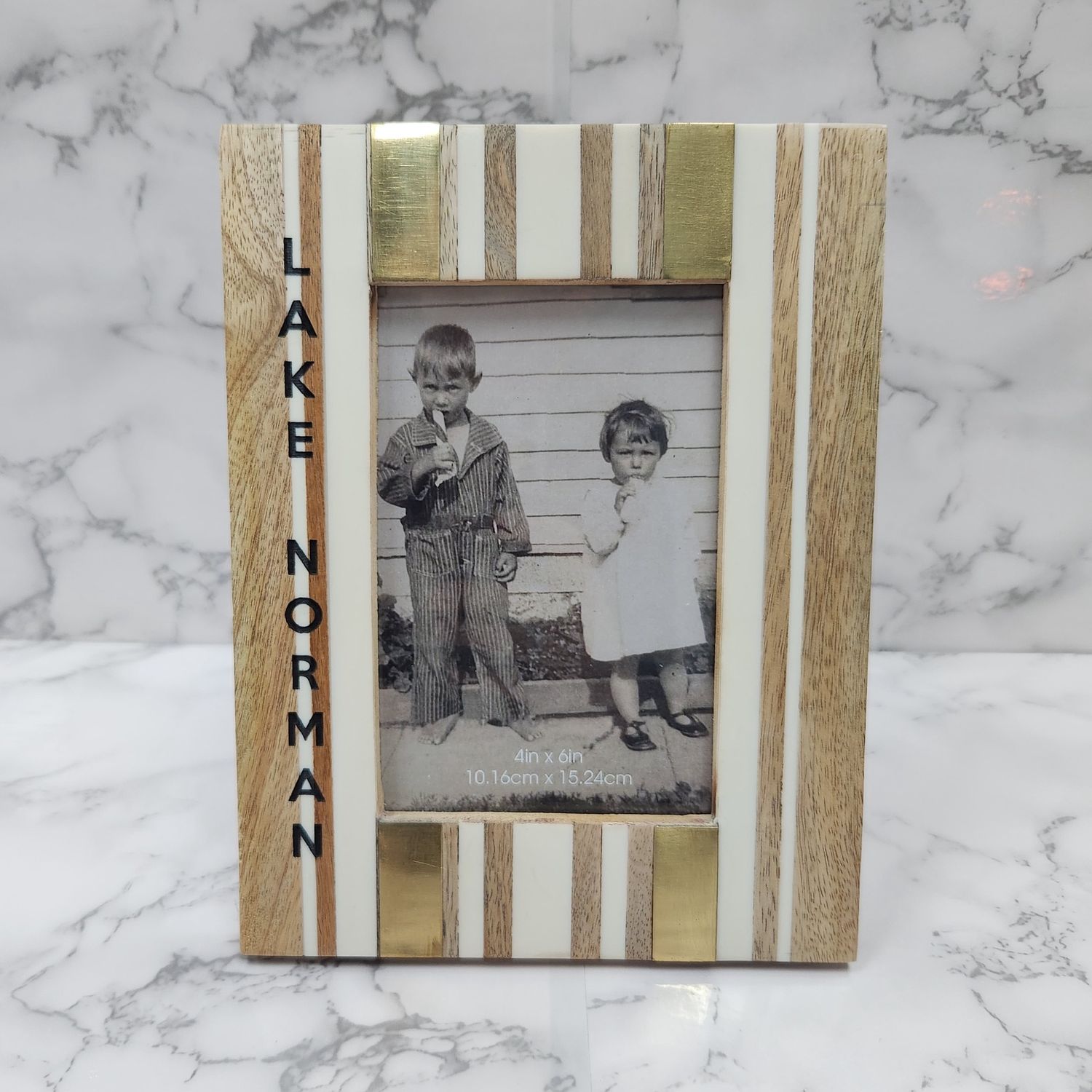 Striped Photo Frame 4x6
