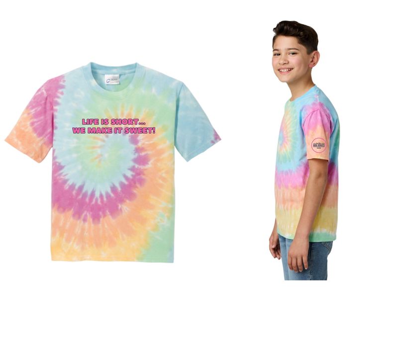 Life Is Short Youth Tie Dye Tee
