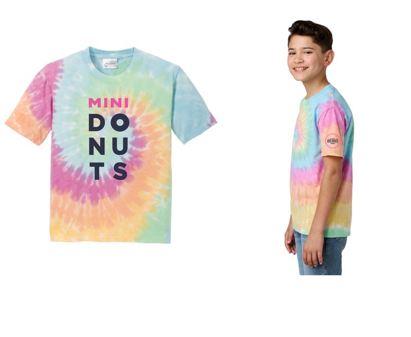 Mini Donuts Tie Dye Youth Tee
