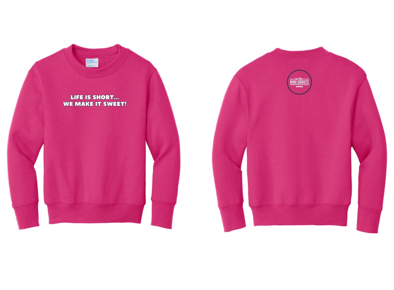 Life Is Short Youth Crewneck Sweatshirt