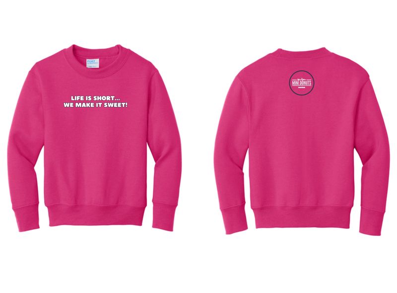 Life Is Short Youth Crewneck Sweatshirt