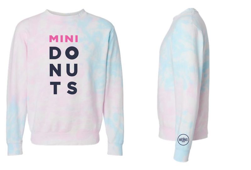 Mini Donuts Adult Tie Dye Crewneck Sweatshirt