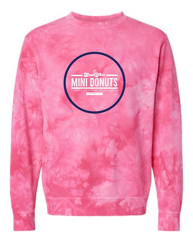 SFMD Pink Adult Tie Dye Crewneck Sweatshirt