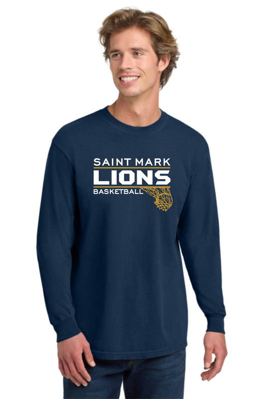 STM Basketball Adult Ring Spun Long Sleeve Tee