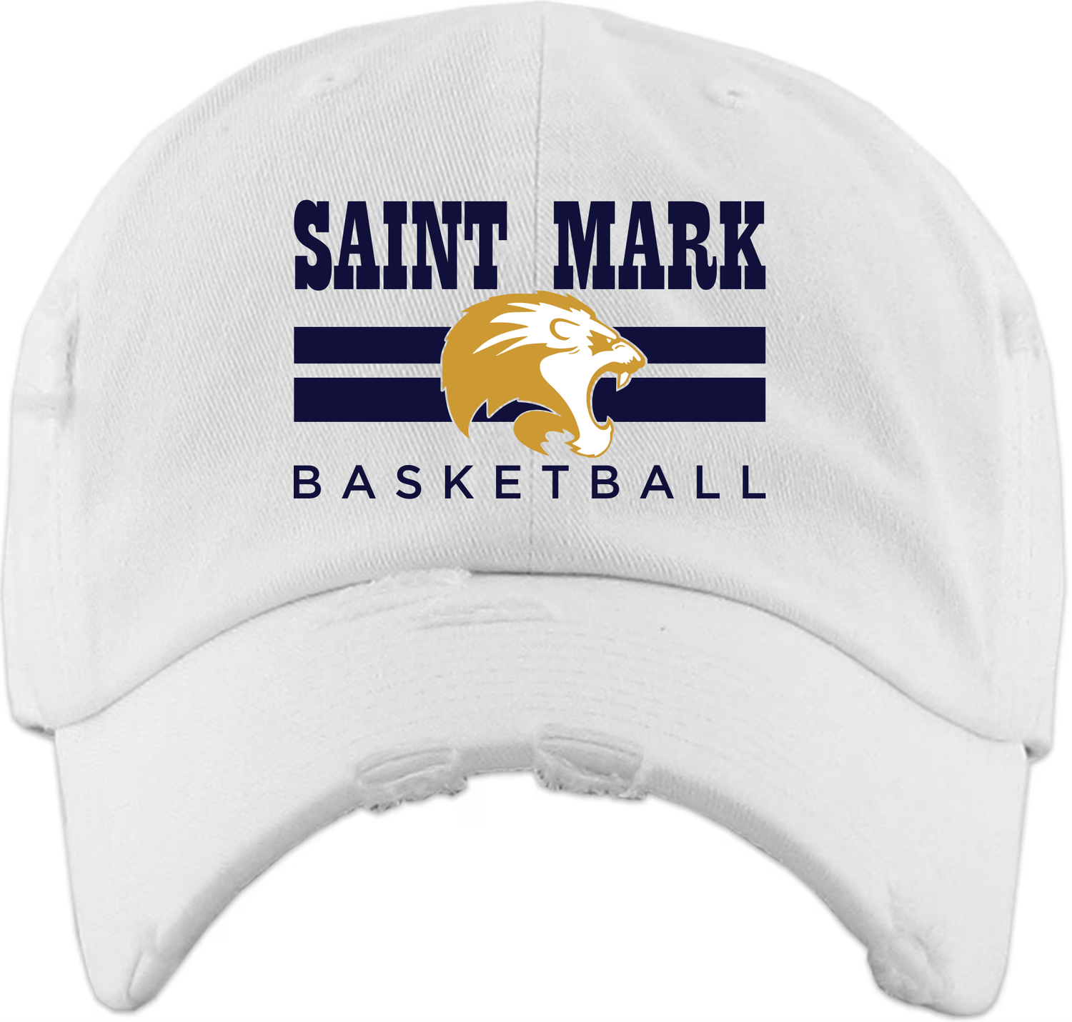 STM Basketball Distressed Dad Cap