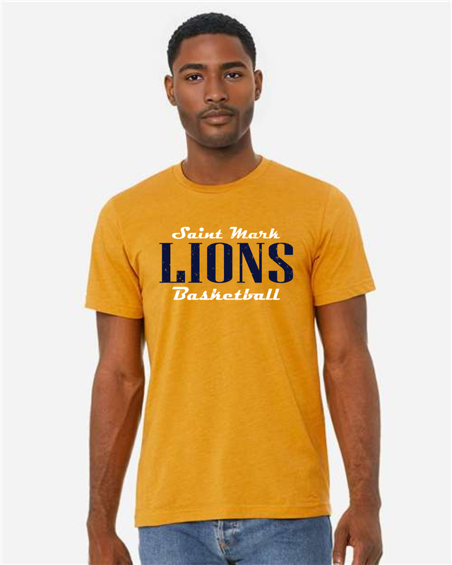 STM Basketball Distressed Adult Tee