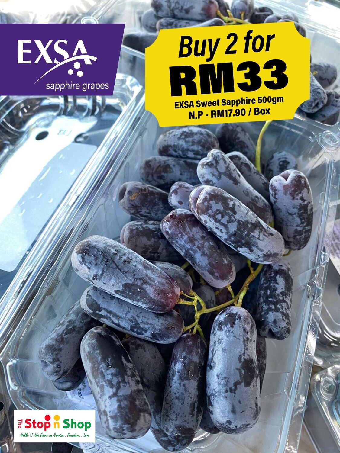 Sunworld Aust. Autumn Crisp Grapes (Buy 2 for RM33)