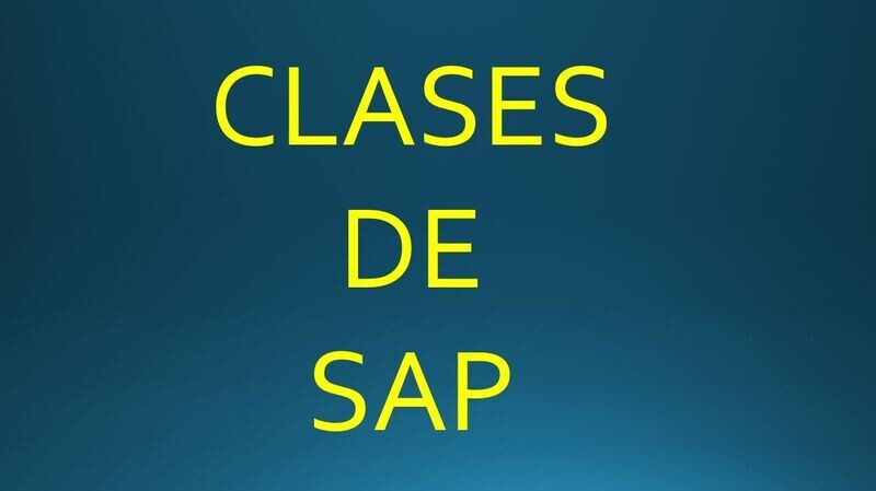 CLASES SAP EN DIRECTO