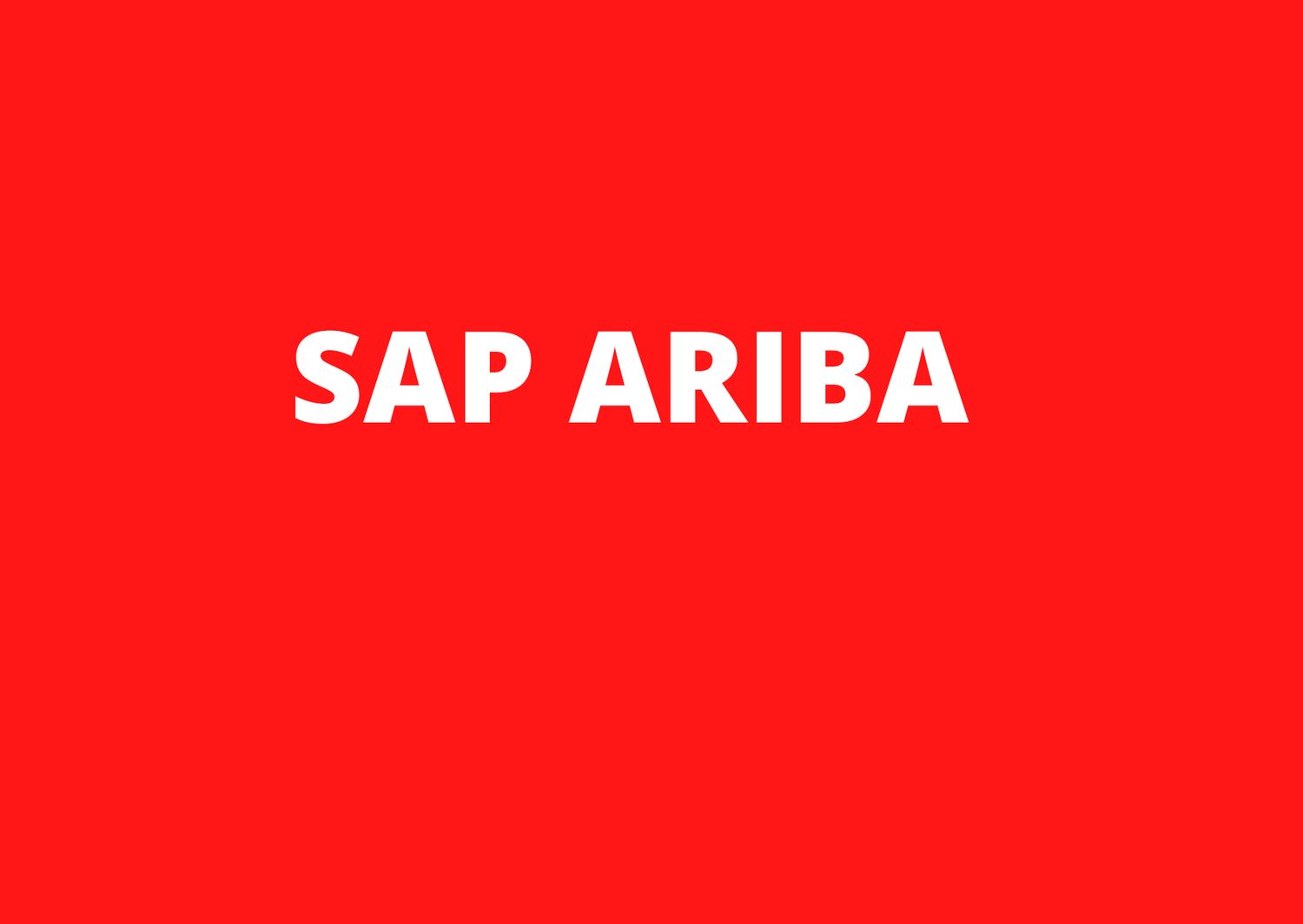 CURSO SAP EMPRESA ARIBA PROCUREMENT BONIFICADO