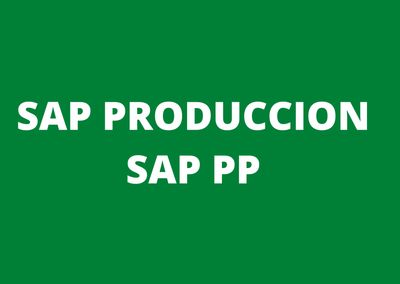 CURSO SAP PP S/4 HANA USUARIO PRODUCCION