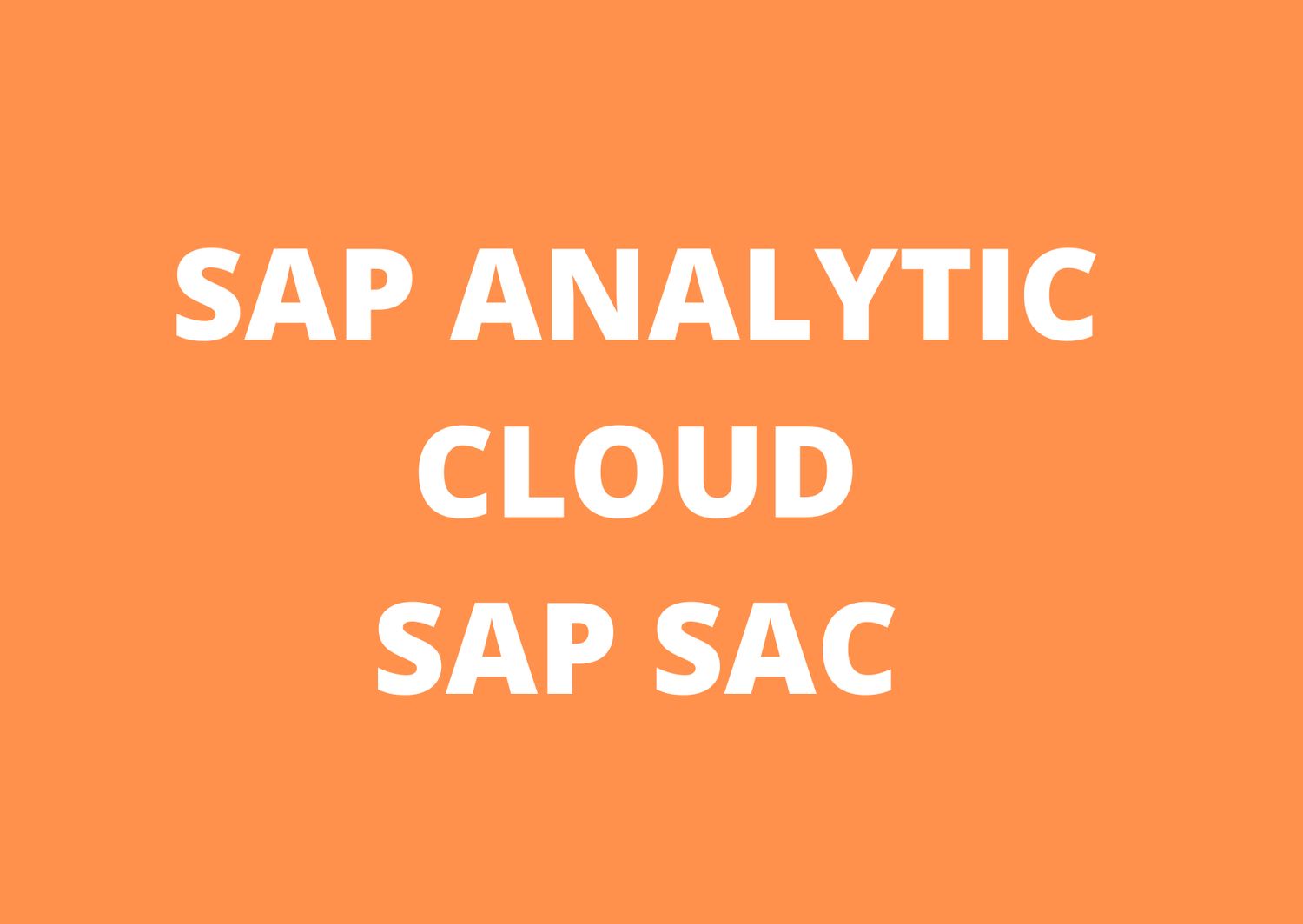 CURSO CONSULTOR SAP ANALYTICS CLOUD PLANNING SAC ONLINE