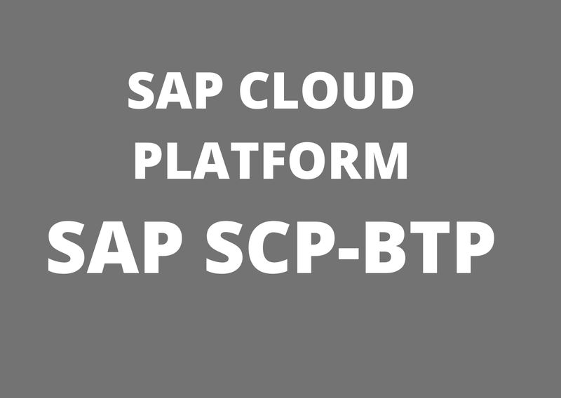 CURSO SAP CLOUD PLATFORM SCP-BTP