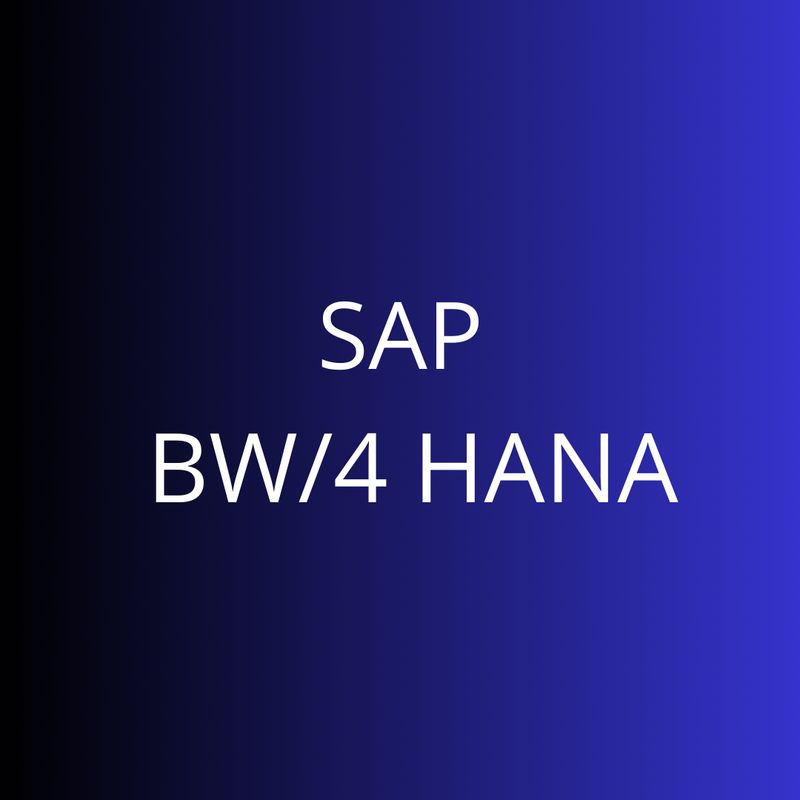 CURSO SAP BW/4 HANA
