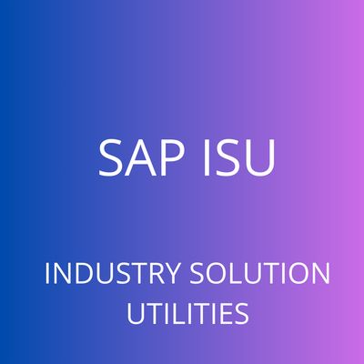 CURSO SAP ISU INDUSTRY SOLUTION UTILITIES