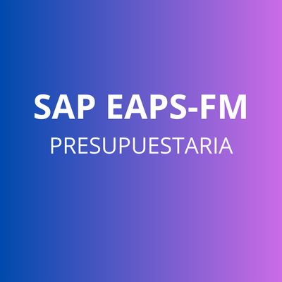 CURSO SAP FM EAPS CONTROL PRESUPUESTARIO CURSO SAP FM EAPS CONTROL PRESUPUESTARIO