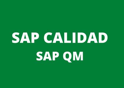 CURSO CONSULTOR SAP QM GESTION CALIDAD S4HANA