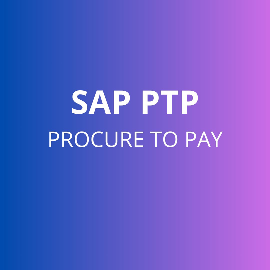 CURSO SAP PTP-P2P PROCURE TO PAY