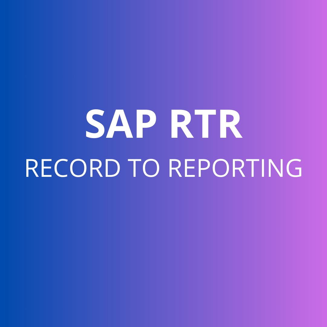 CURSO SAP RTR-R2R RECORD TO REPORTING FINANZAS