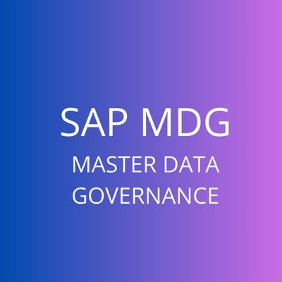CURSO SAP MDG MASTER DATA GOVERNANCE