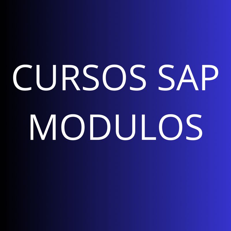 CURSOS SAP MODULOS