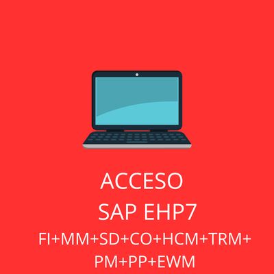ACCESO SAP EHP 1 MES TODOS LOS MODULOS