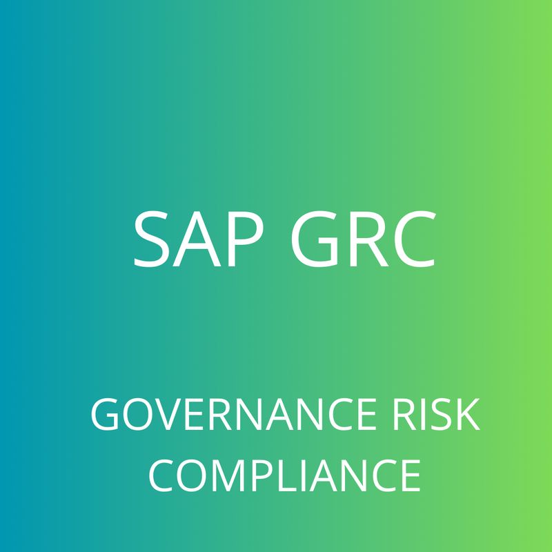 CURSO SAP GRC GOVERNANCE RISK COMPLIANCE