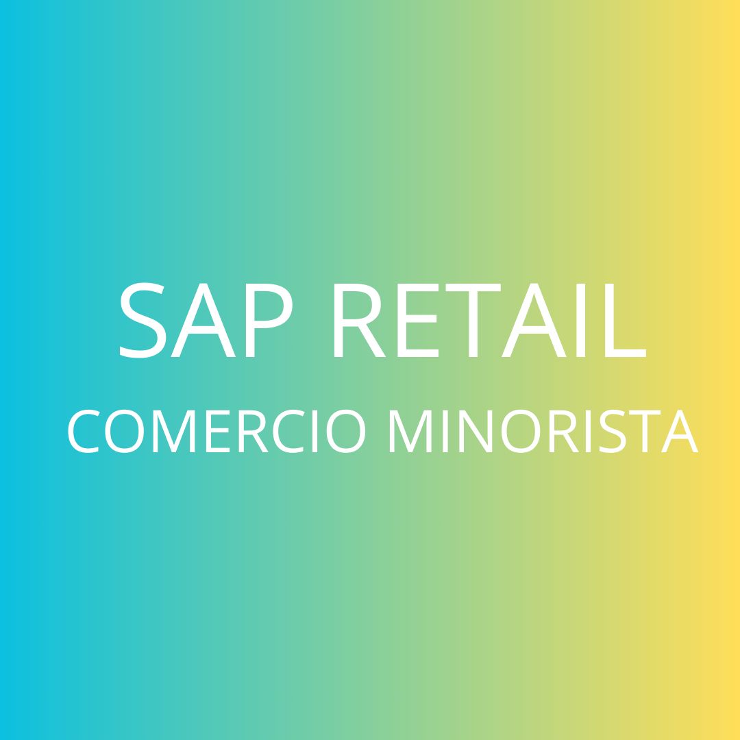 CURSO SAP RETAIL COMERCIO MINORISTA CURSO SAP RETAIL COMERCIO MINORISTA
