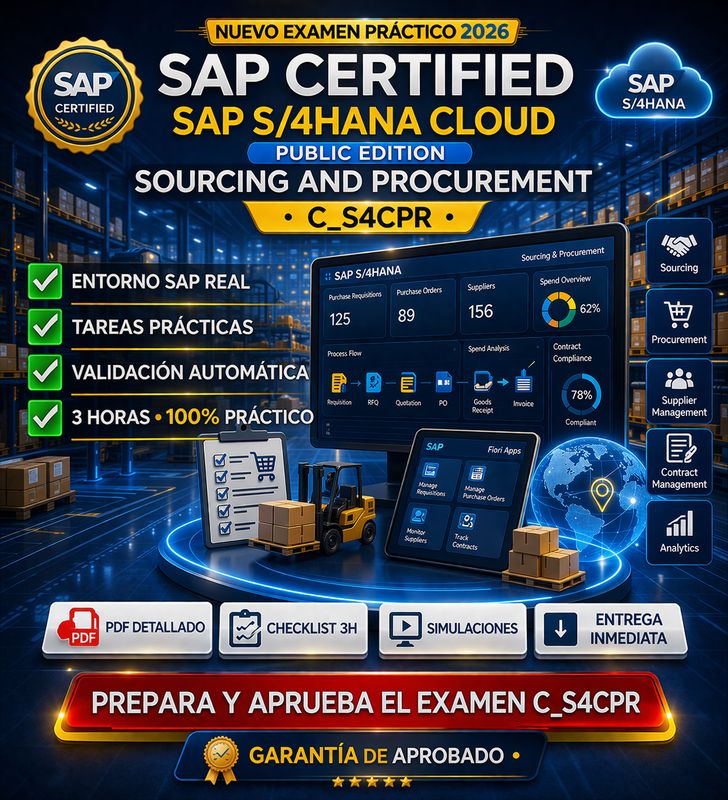 Preparacion Examen Practico SAP MM CLOUD 2026 – C S4CPR System Based