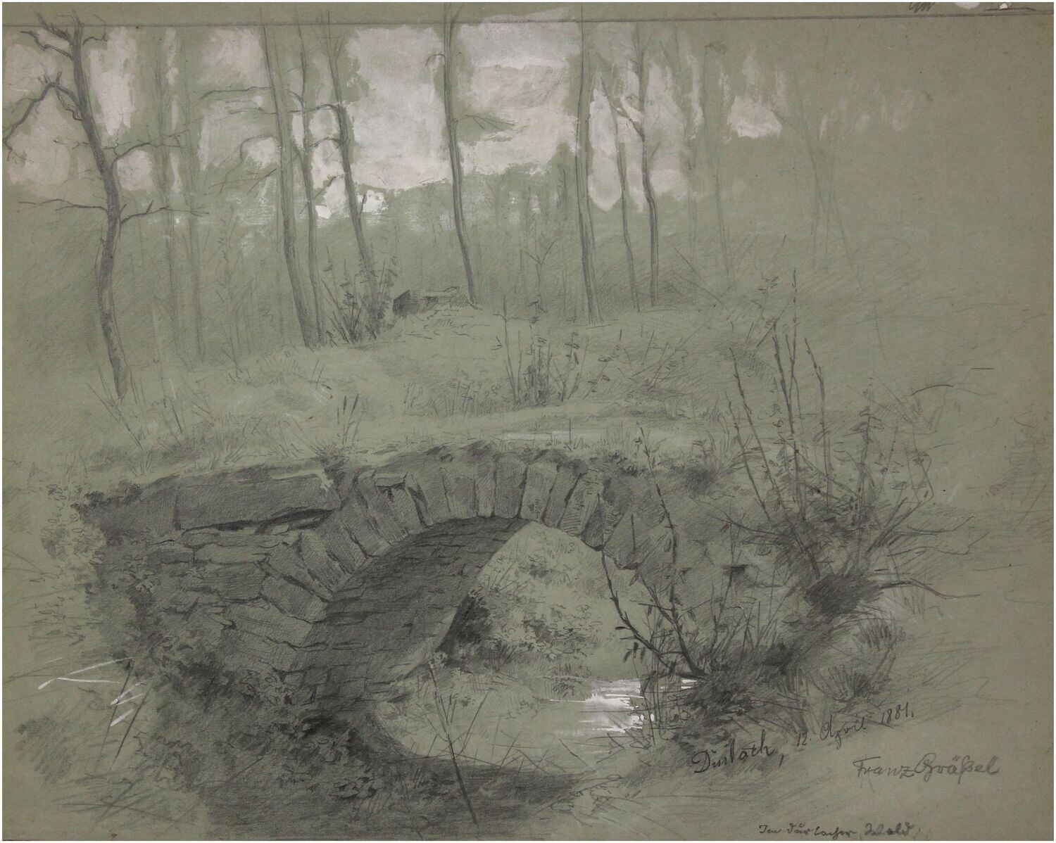 Gräßel, Franz (1861-1948), Im Durlacher Wald, 1881