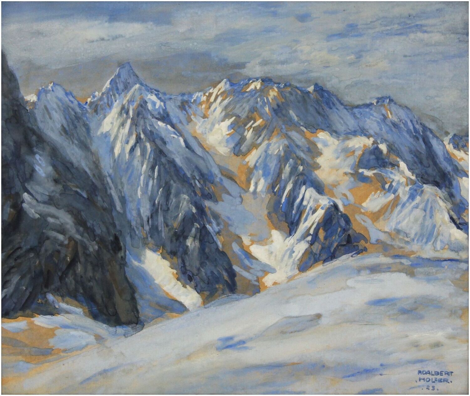 Holzer, Adalbert (1881-1966), Wettersteinkamm, 1923