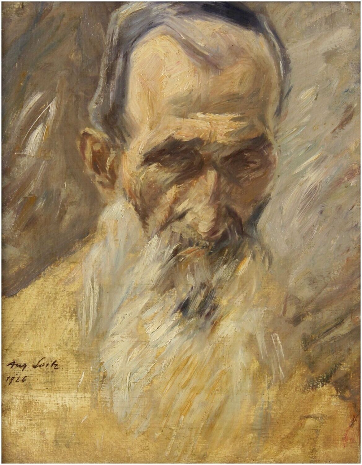 Seitz, Friedrich August (1902-1944), Brustbild eines älteren bärtigen Mannes, 1926