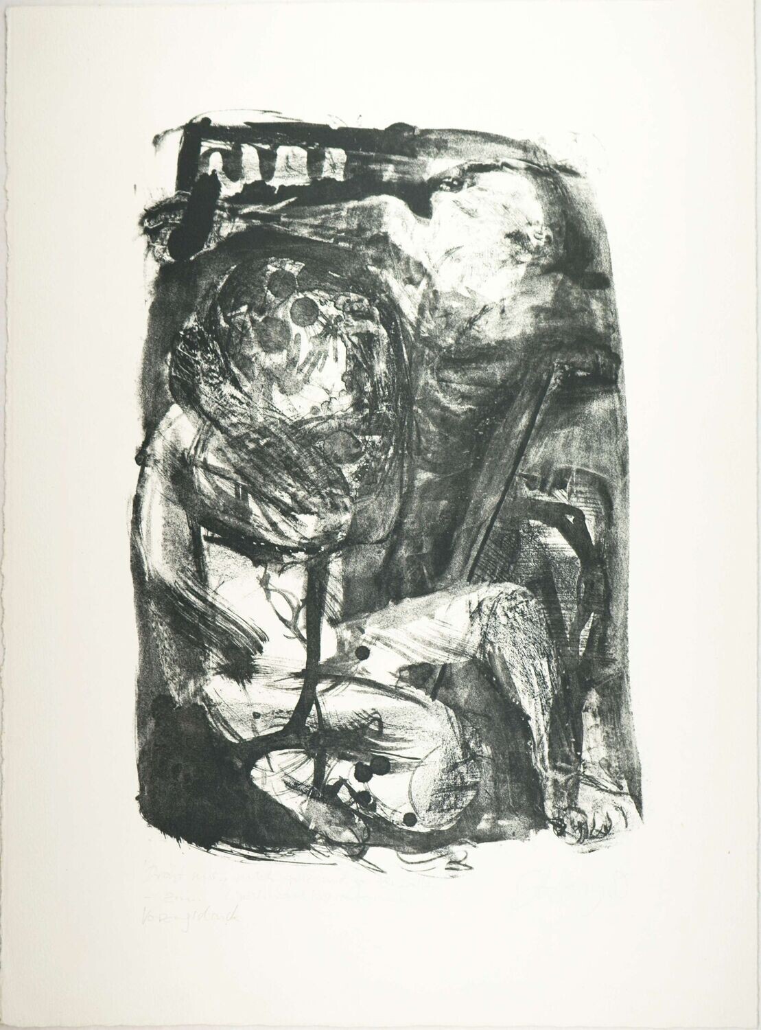 Heisig, Johannes (*1953 Leipzig), „Droht nur, mich ganz und gar zu fällen“, 1985