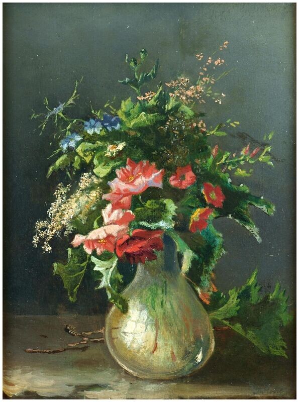 Robie, Jean-Baptiste (1821-1910), Stillleben mit Wiesenblumen