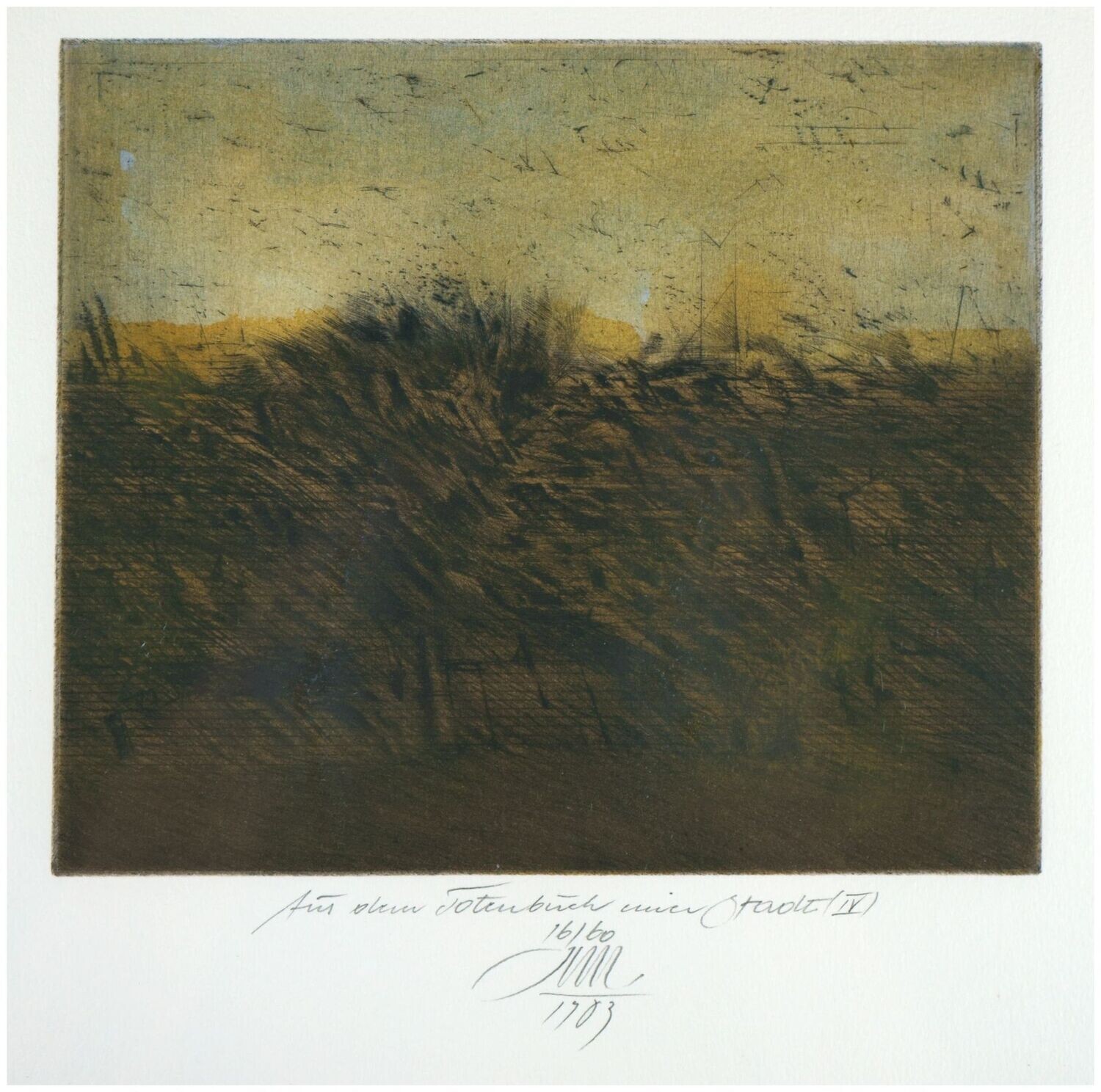 Mordstein, Karl (1937-2006), Aus dem Totenbuch einer Stadt (IV), 1983