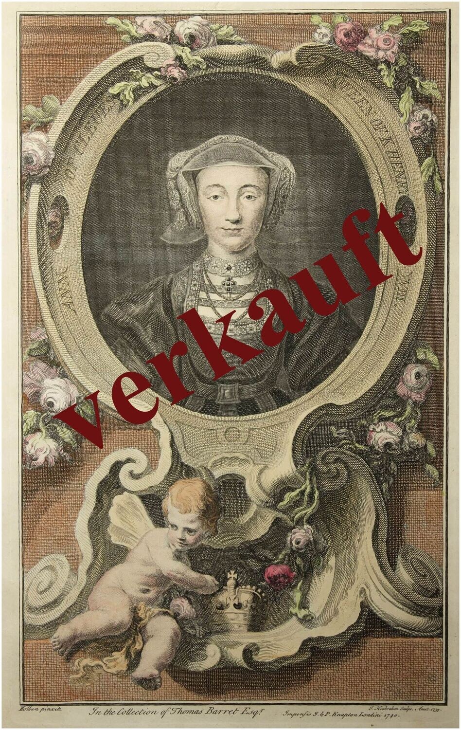 Houbraken, Jacobus (1698-1780), Anna von Kleve, 1739