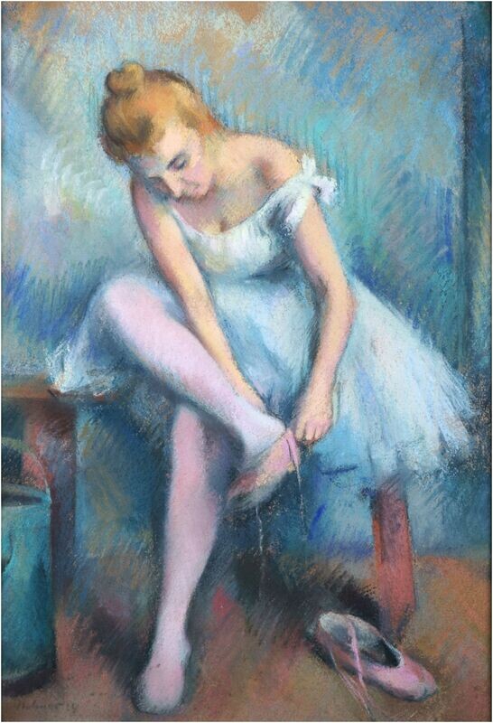 Stohner, Karl (1894-1957), Ballerina im Ankleideraum, 1924