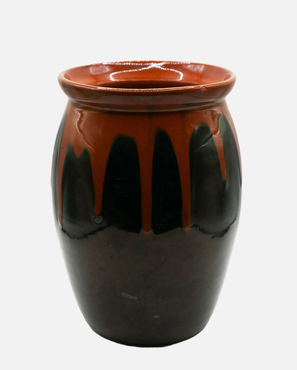 Kunsttöpferei Kandern, Bauchige Vase Verlaufsglasur, um 1920