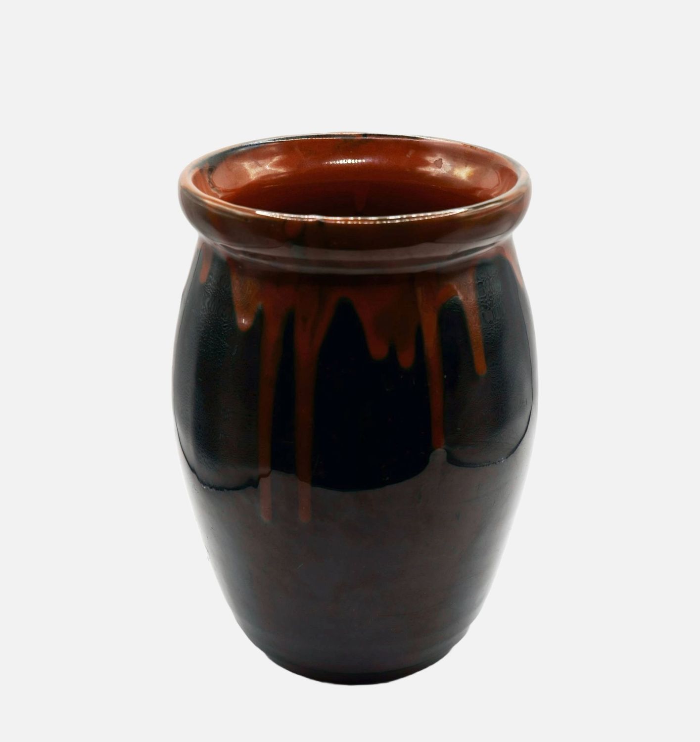 Kunsttöpferei Kandern, Bauchige Vase mit Verlaufsglasur, um 1920