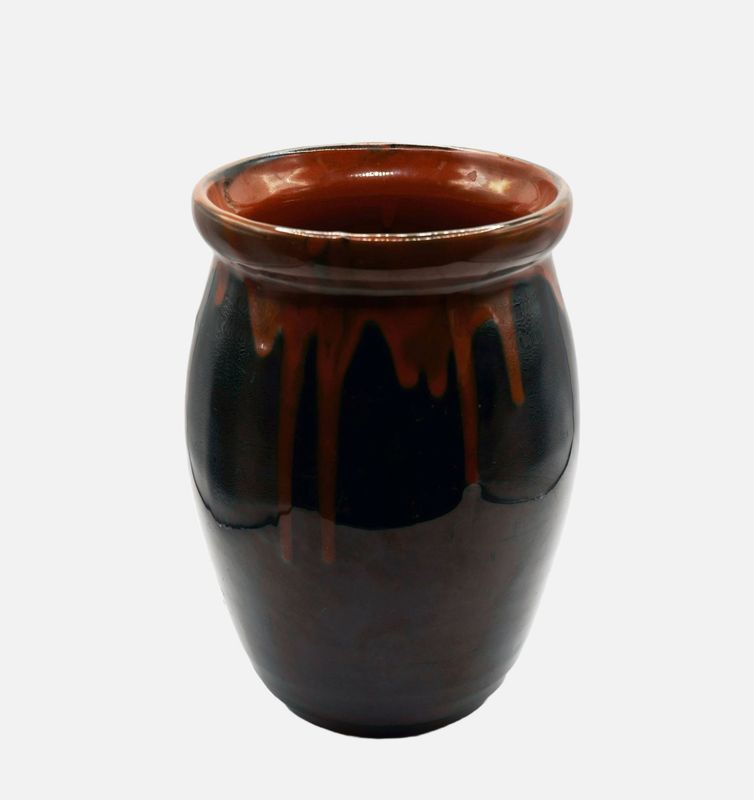Kunsttöpferei Kandern, Bulbous vase with gradient glaze, c. 1920