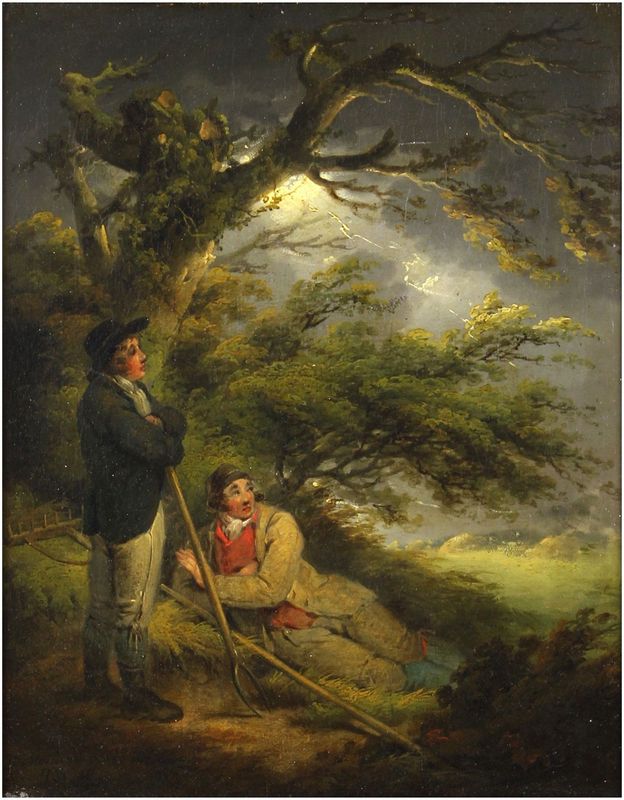 Morland, George  (1763-1804), Aufziehendes Gewitter, 1794