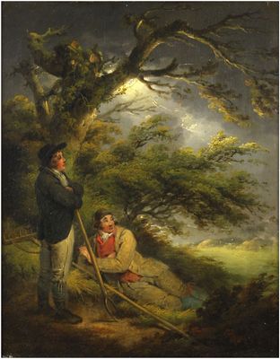 Morland, George  (1763-1804), Sheltering from the storm, 1794