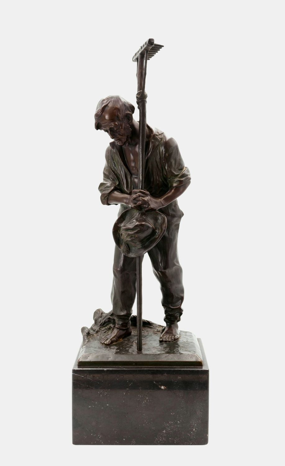 Kowalczewski, Paul Ludwig (1865-1910), Feldarbeiter mit Rechen, um 1900