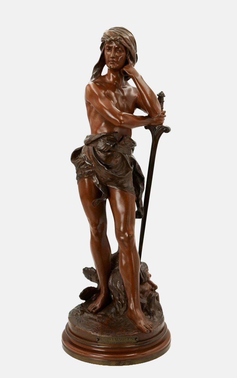 Plé, Henri Honoré (1853-1922), Der siegreiche David, um 1890