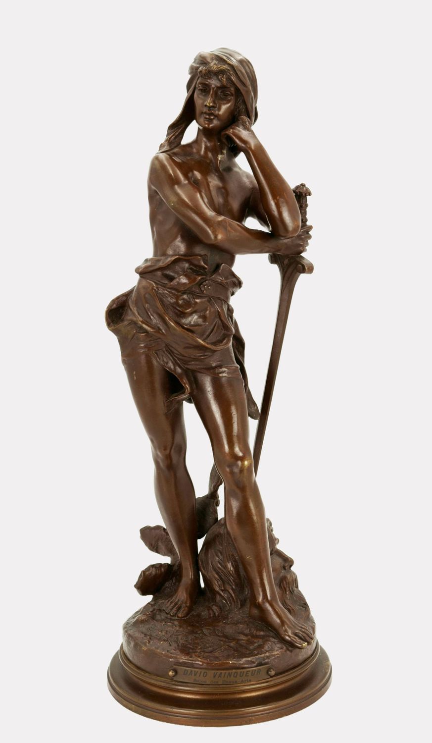 Plé, Henri Honoré (1853-1922), Der siegreiche David, um 1890